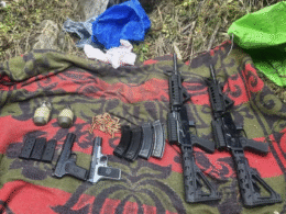 Arms, Ammunition Recovered from Graveyard in Natipora Area of Srinagar