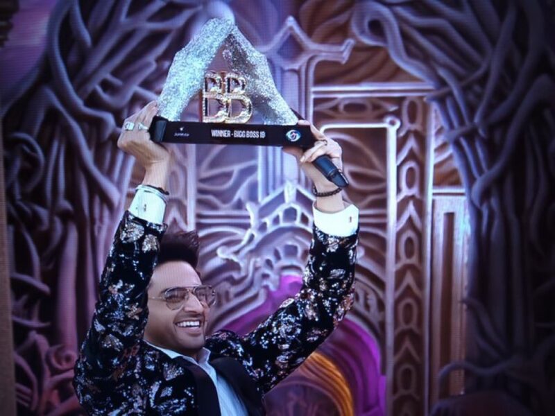 Gaurav Khanna Wins Bigg Boss 19, Lifts Trophy After Beating Farrhana Bhatt in Grand Finale