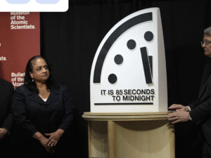 Doomsday Clock Moves to 85 Seconds Before Midnight as Scientists Warn of Rising Existential Risks