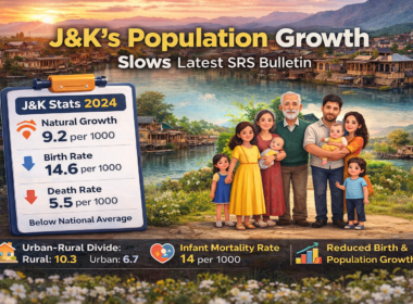 J&K’s population growth continues to slow: SRS Bulletin